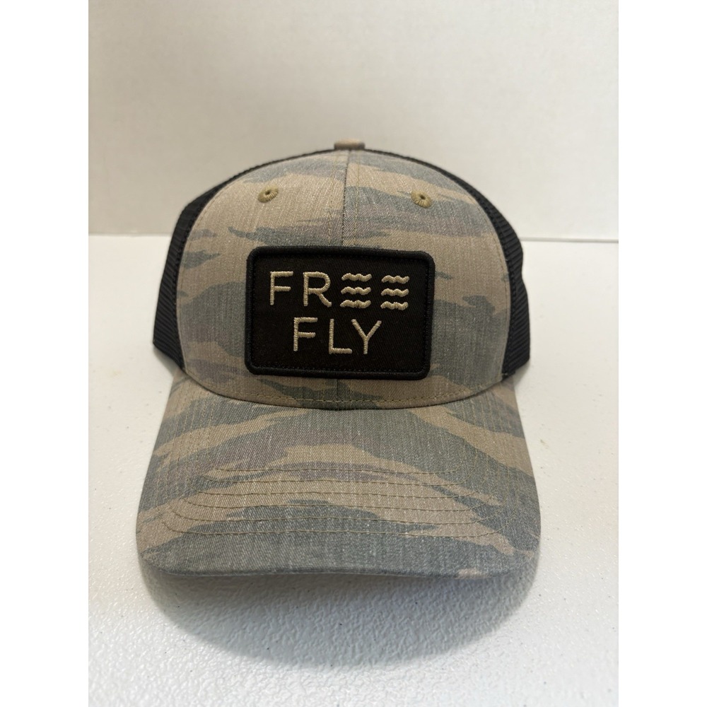 NEW Free Fly Apparel Wave Trucker Hat OS Congaree Camo Outdoor Mesh Cap Snap